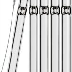 HONKID Borosilicate Glass Tubes Clear 4"L x 0.47"W-0