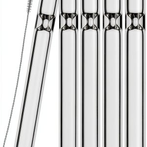 HONKID Borosilicate Glass Tubes Clear 4"L x 0.47"W-0