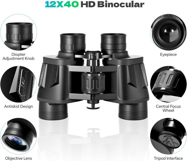 TWJ 12X40 HD Binoculars for Adults-1