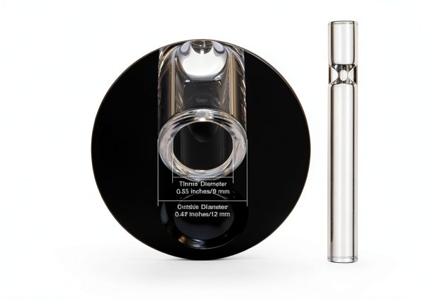 HONKID Borosilicate Glass Tubes Clear 4"L x 0.47"W-1