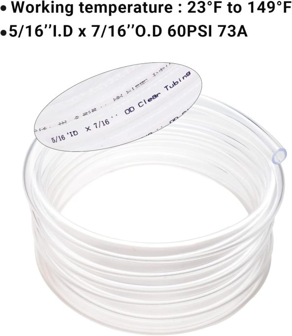 Geowaky PVC Tubing Clear Flexible Industrial Plastic Hose-4
