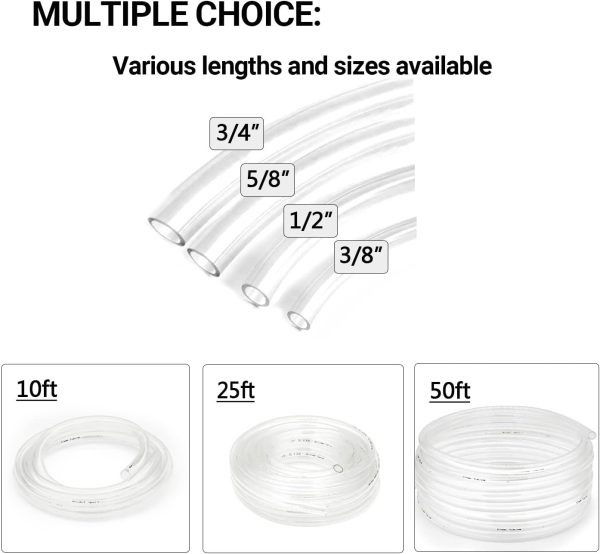 Geowaky PVC Tubing Clear Flexible Industrial Household-5