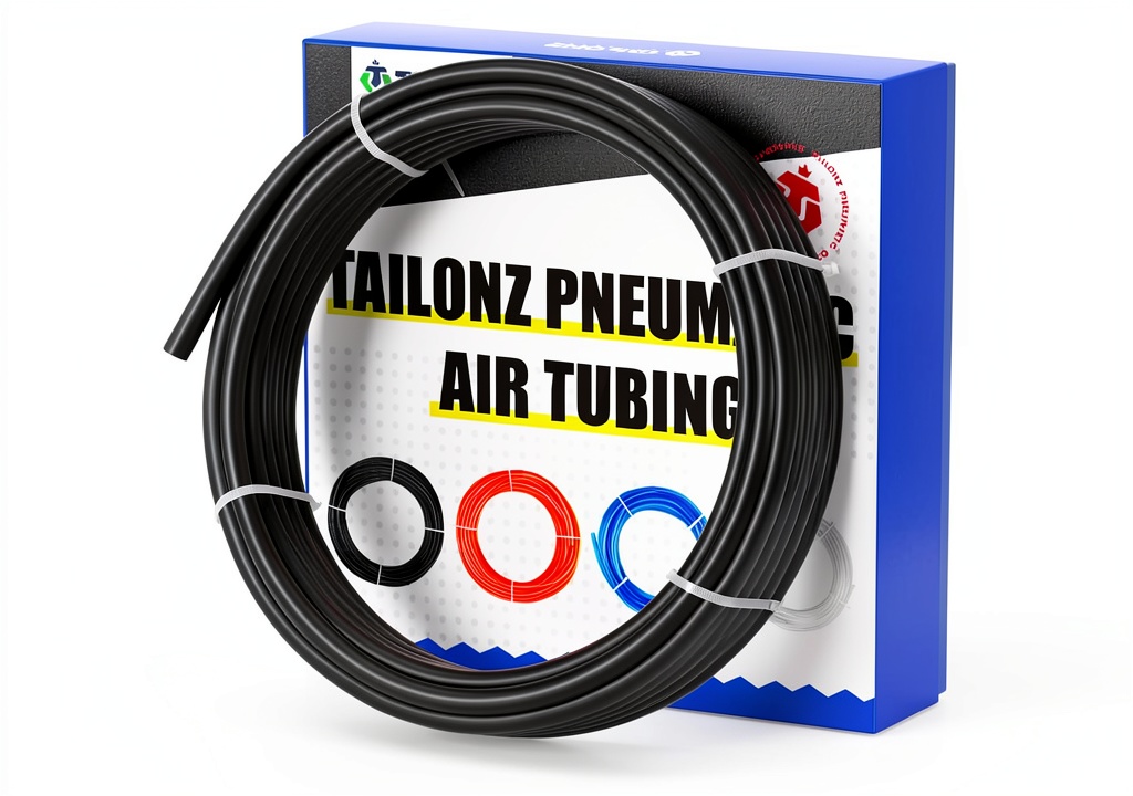 'TAILONZ PNEUMATIC nylon air hose in use with pneumatic tools'