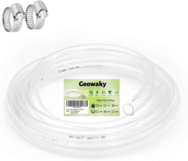 Geowaky PVC Tubing Clear Flexible Industrial Plastic Hose-0
