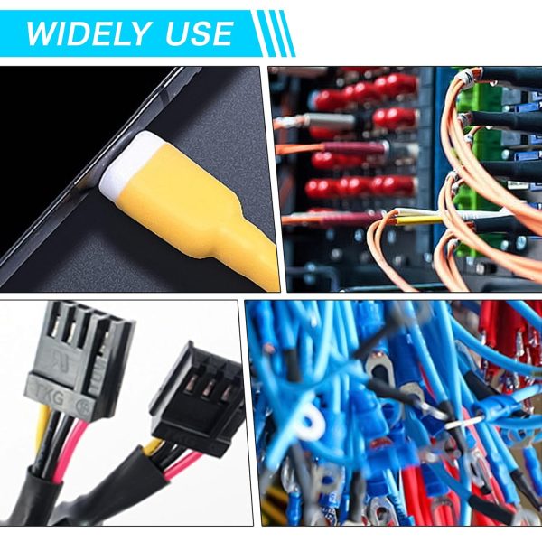 HOLED Heat Shrink Tubing Black 3:1 Shrink Ratio-7