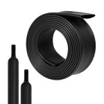 HOLED Heat Shrink Tubing Black 3:1 Shrink Ratio-0