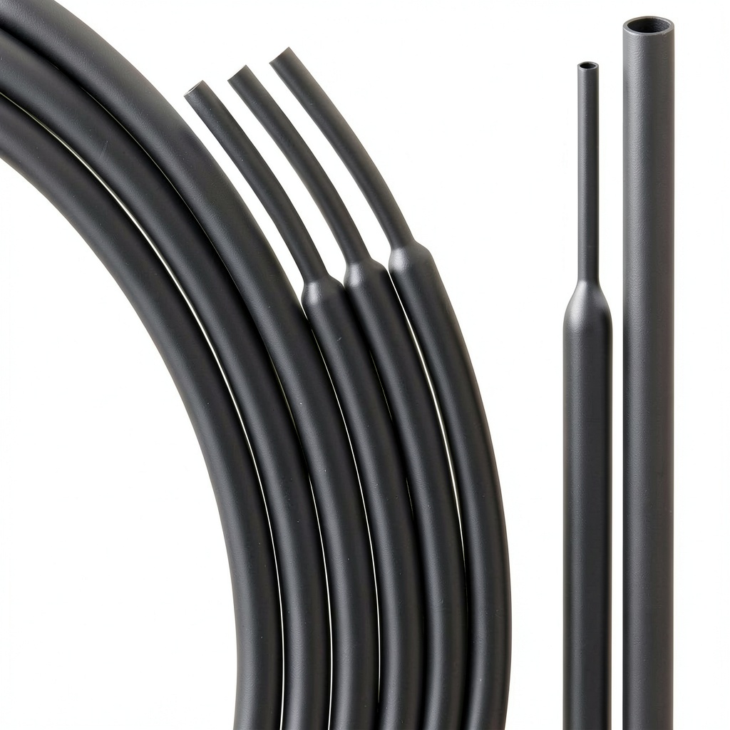 Installing ALLWIN 3:1 Heat Shrink Tubing Industrial Adhesive Lined on a wooden workbench
