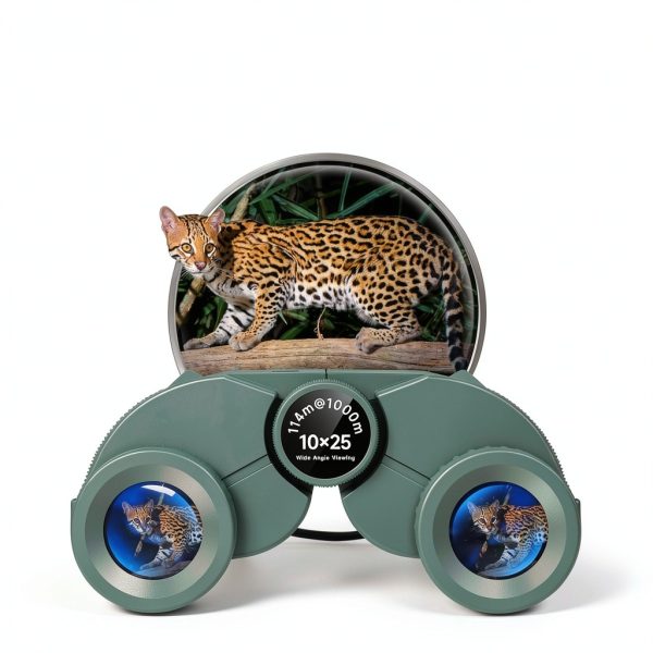 Leacco 10x Binoculars Military Green Design-5