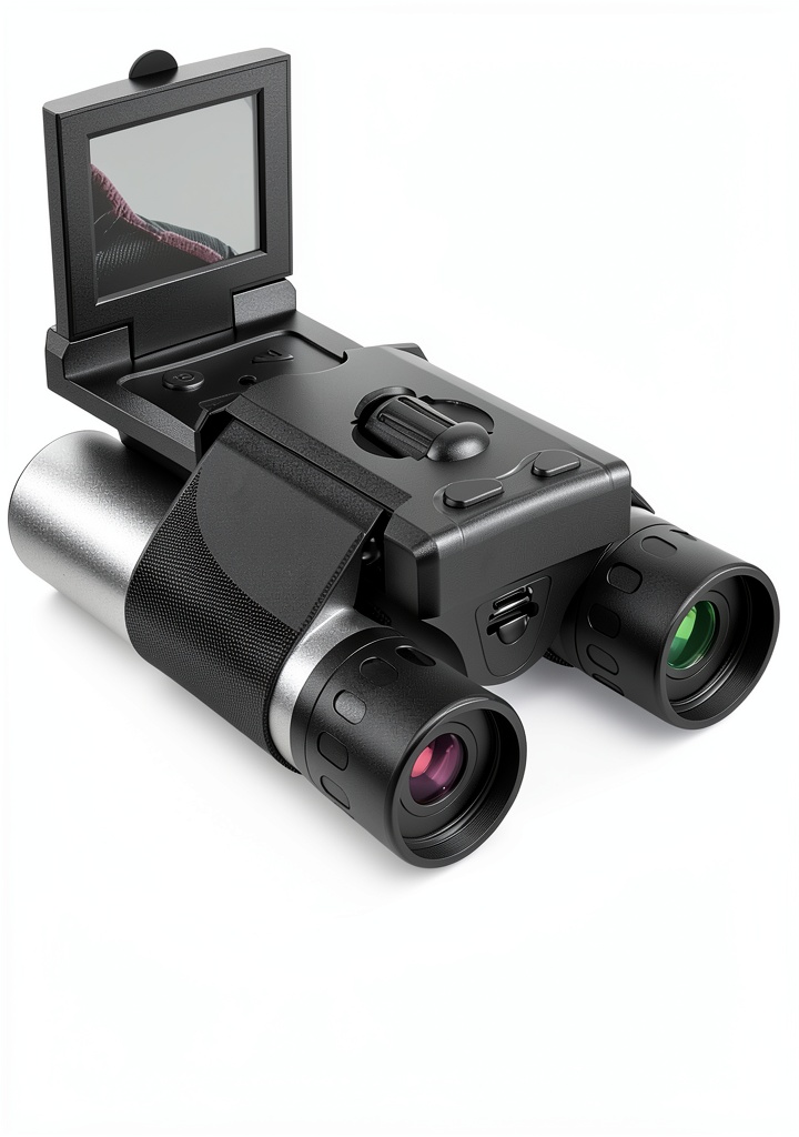 Anminto digital binoculars being used for birdwatching in a forest