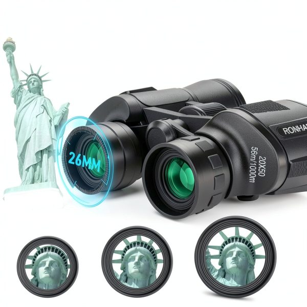 20x Binoculars RONHAN Black Waterproof Compact-2