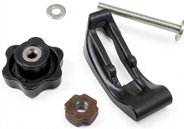 T Track Hold Down Clamp Gabasinover Steel 6 Star Knob Black-4