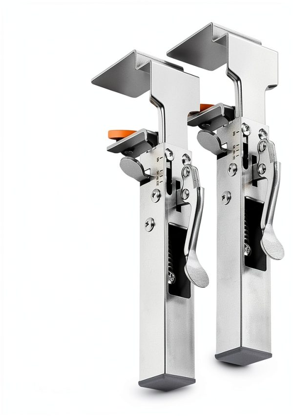 Fivalo Drawer Front Clamps 2-In-1 Jig, Stainless Steel, 2pcs-0