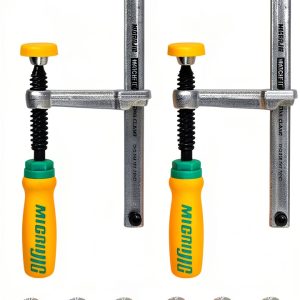 MatchFit Dovetail Clamps by MICROJIG Green Metal Hold Down Clamp Set-0