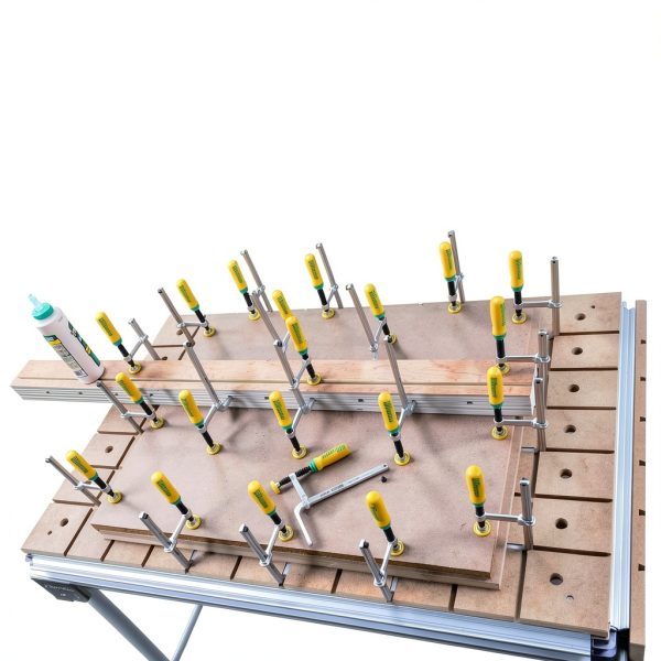 MatchFit Dovetail Clamps by MICROJIG Green Metal Hold Down Clamp Set-7