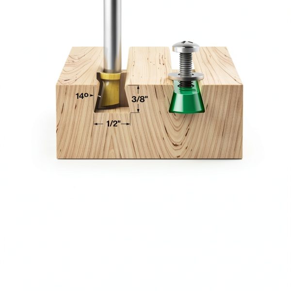 MatchFit Dovetail Clamps by MICROJIG Green Metal Hold Down Clamp Set-6