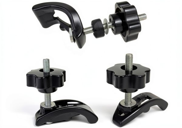 T Track Hold Down Clamp Gabasinover Steel 6 Star Knob Black-3