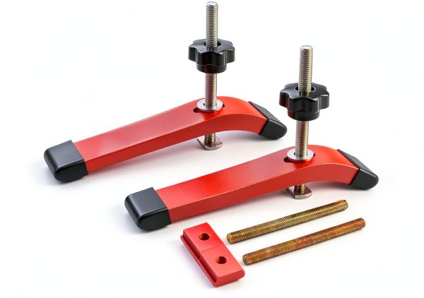 Aluminum T Track Hold Down Clamp KETIPED Red 6.3L x 1.3W-0