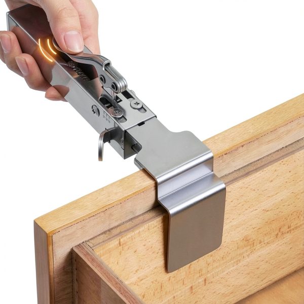 Fivalo Drawer Front Clamps 2-In-1 Jig, Stainless Steel, 2pcs-3