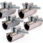 qdyzpp 2-1/2 in x 3 in stainless steel IPS Pipe Repair Clamp 5 Pack-0