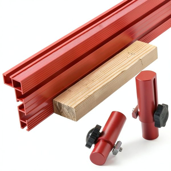 T-Track Hold Down Clamp 2 Pack by JCFANTS Red Aluminum Universal Clamp-3