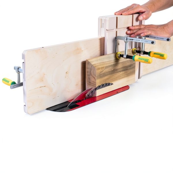 MatchFit Dovetail Clamps by MICROJIG Green Metal Hold Down Clamp Set-1