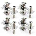 Genmitsu 4PCS T-track Mini Hold Down Clamp Kit, Compatible with 3018-PRO/3018-MX3/3018-PROVer CNC Router Machine-0