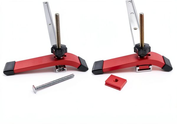 Aluminum T Track Hold Down Clamp KETIPED Red 6.3L x 1.3W-2