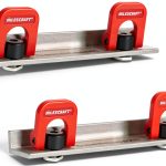Milescraft Cam Stops XL 2-Pack T-Track Long Stops Anodized Red-0