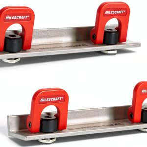 Milescraft Cam Stops XL 2-Pack T-Track Long Stops Anodized Red-0