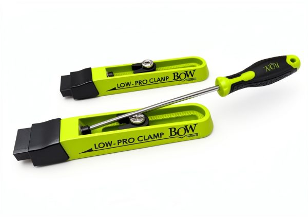 BOW Products Low Profile Clamping Kit - For Use on CNC Machines, MFT Tables, Dog Tables, T-Track Tables and Work Benches - Includes Hold Down Clamps, Fences, Interchangeable Tips and Hardware-5