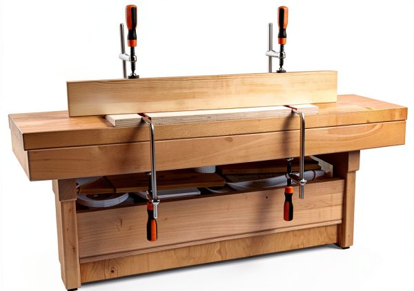 O'SKOOL T-Track F Clamp for 3/8" x 3/4" Double Cut Profile T Track | 6" Opening, 2-3/8" Throat | 220 lbs Clamping Pressue for T Track Assembly Table, CNC Bed, and Drill Press-4