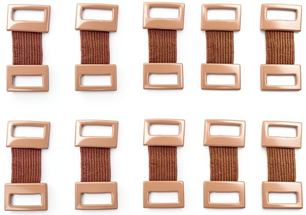 Skin Color Elastic Bandage Clips 10 Pack Metal Clamp by Fansoftiks-0