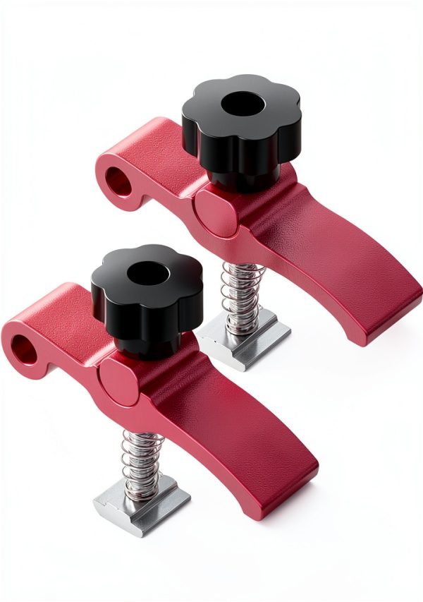 T-Track Hold Down Clamp NYMOLABS CLP-80MM Red Aluminum 80mm Length-0