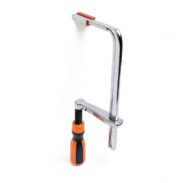 O'SKOOL T-Track F Clamp for 3/8" x 3/4" Double Cut Profile T Track | 6" Opening, 2-3/8" Throat | 220 lbs Clamping Pressue for T Track Assembly Table, CNC Bed, and Drill Press-3