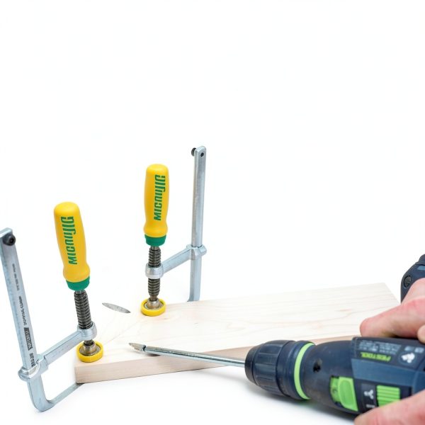MICROJIG MatchFit Dovetail Clamps, Woodworking Track System Tools, DVC-538K2, 2-Pack, Yellow/Green-6