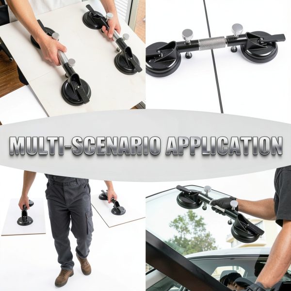 Pro Clamps, Upgraded Large-Suction Seam Setter with Vacuum Cups, Alignment & Leveling Tool for Granite Marble Quartz Stone Slab and Glass Installation (A)-5
