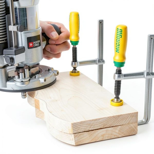 MICROJIG MatchFit Dovetail Clamps, Woodworking Track System Tools, DVC-538K2, 2-Pack, Yellow/Green-7