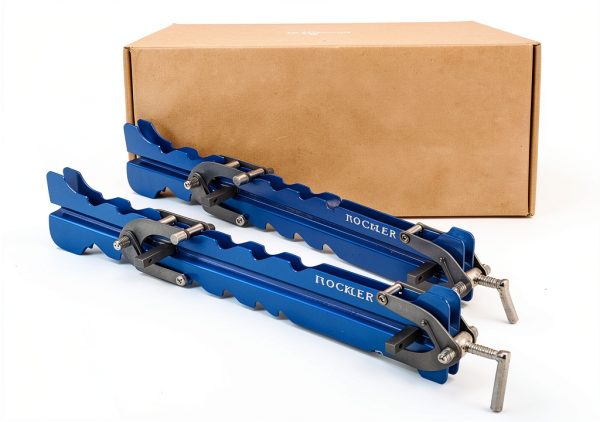 Rockler Mini Deluxe Panel Clamps (2-Pack) - Powerful Four-Way Pressure Cabinet Clamps - Sawtooth Pattern Mini Clamp Set w/Clamp Rails, Storage Rack & More - Great for Small Panel, Cutting Boards-7