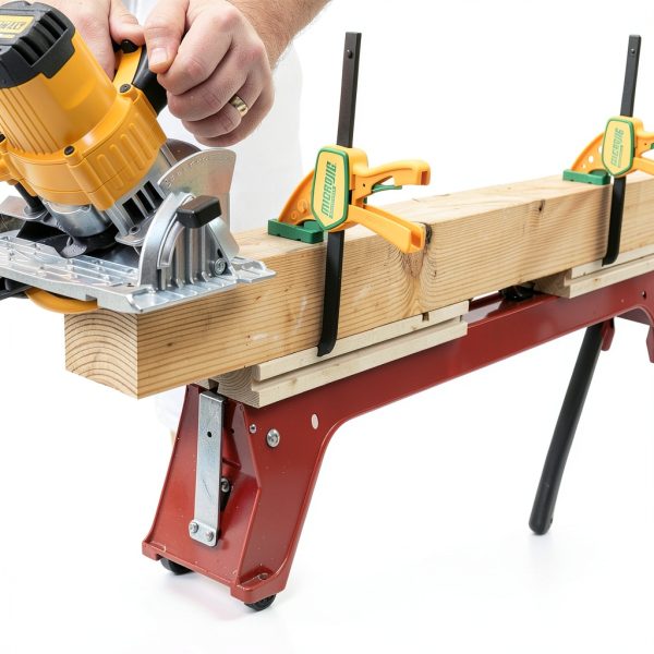 MICROJIG Matchfit Grr-rip Clamp (4-Pack), Dovetail Track Clamps, Squeeze Action Dovetail Clamps for Jigs, Sleds, Workbenches, DVC-625QCK2X4, Yellow-2