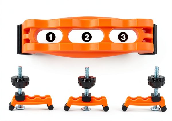 O'SKOOL Multi-Positionable T-Track Hold Down Clamp Kit for CNC Router, Metalworking and Woodworking T-Slot T-Track, 2 Pack, TT13-3