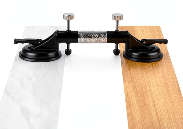 Pro Clamps, Upgraded Large-Suction Seam Setter with Vacuum Cups, Alignment & Leveling Tool for Granite Marble Quartz Stone Slab and Glass Installation (A)-3