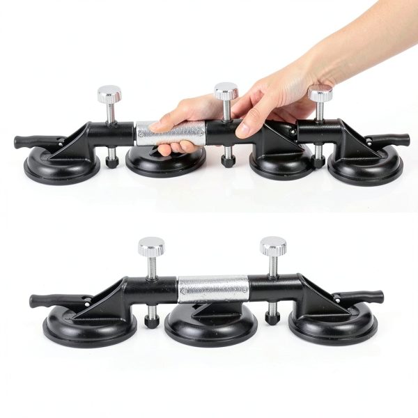 Pro Clamps, Upgraded Large-Suction Seam Setter with Vacuum Cups, Alignment & Leveling Tool for Granite Marble Quartz Stone Slab and Glass Installation (A)-7